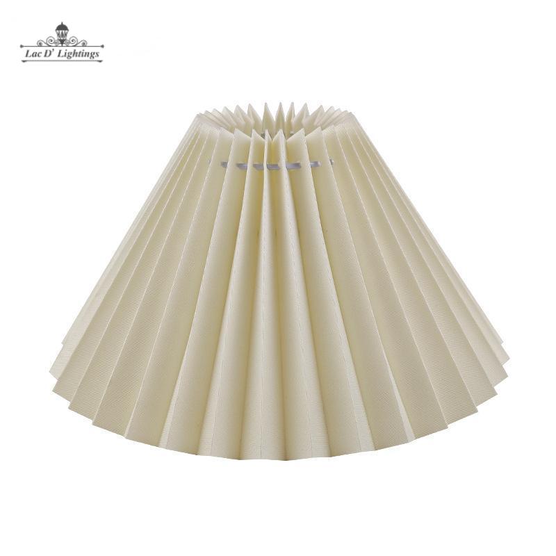 Lac D' Lightings Fabric Pleated Lampshade