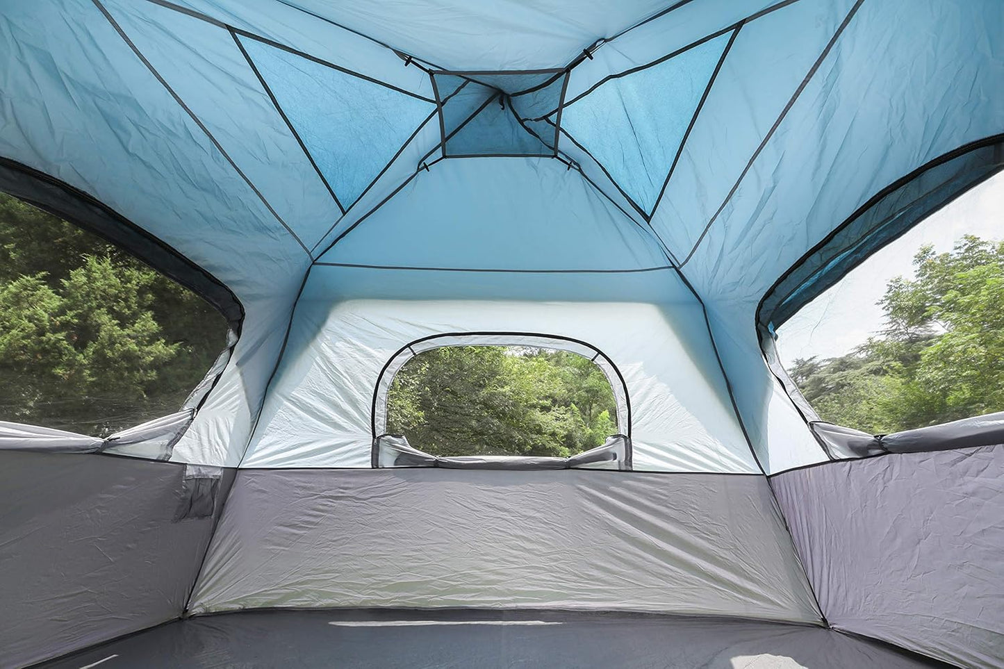 PHIVILLA Camping Tent 6/8 Person Instant Family Tent, 60 Seconds Easy Setup Cabin Tent with Rainfly and Mud Mat