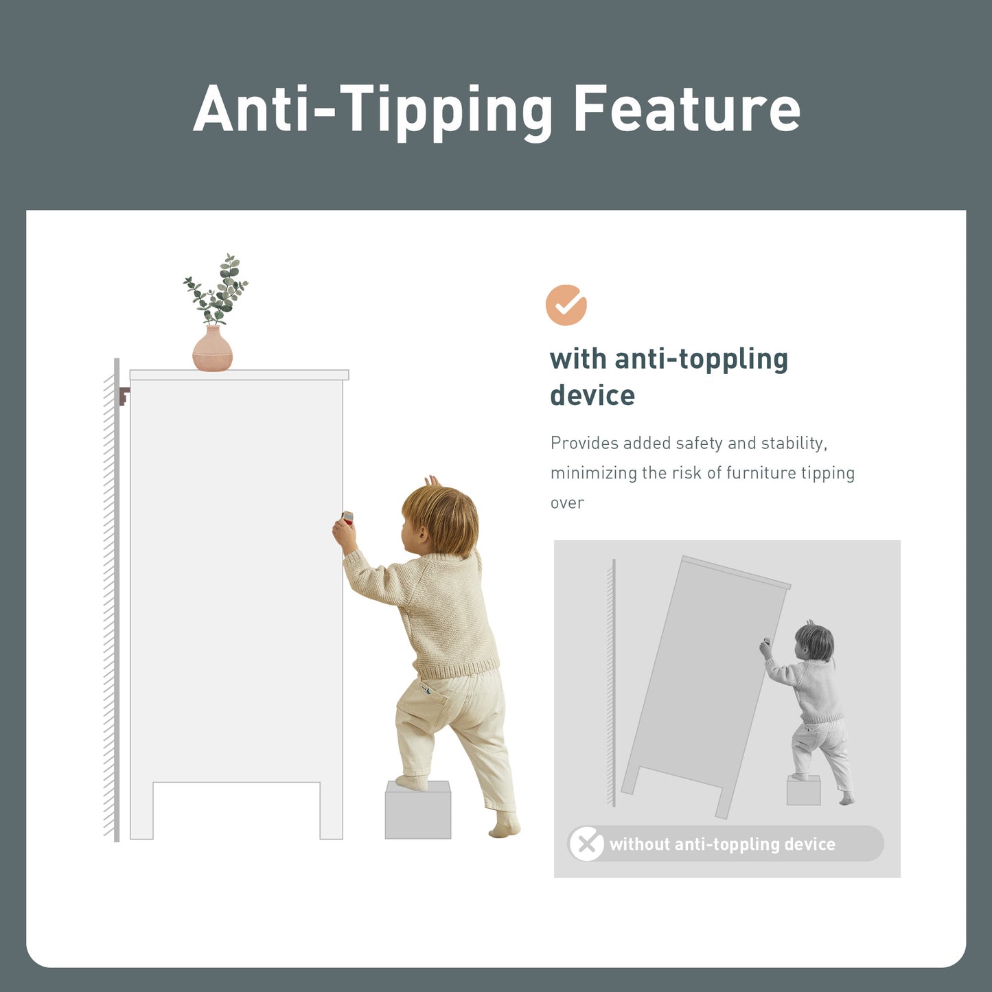 Captiva Designs Accent Distressed Checkered Patterns Storage Cabinet with 2 Doors for Entryway Living Room