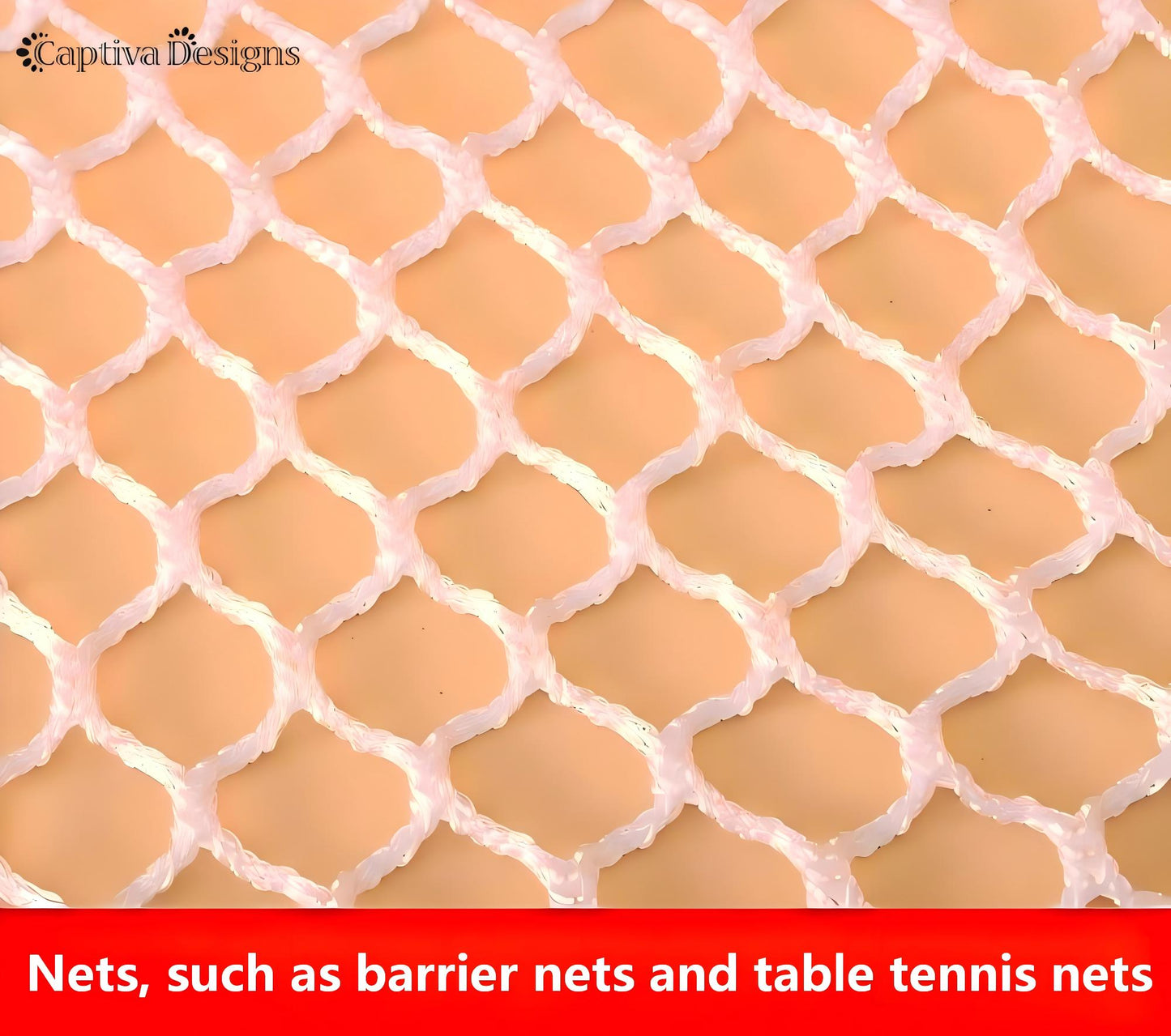 CAPTIVA DESIGNS Heavy-Duty Nylon Stadium Netting