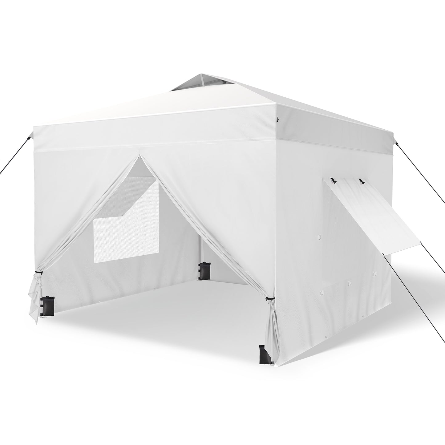 Captiva Designs 10’x10’ Pop-Up Canopy Tent with Sidewalls – Easy Setup, Waterproof, and Ventilated for Outdoor Events and Parties