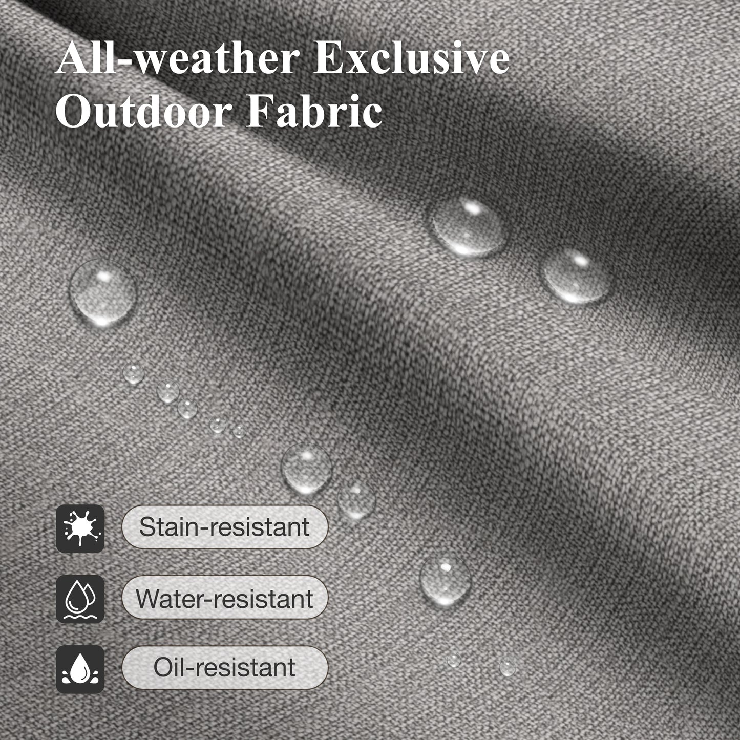 Captiva Designs Patio Dining Set with Slat-top Steel Table & Metal Chairs with Cushions