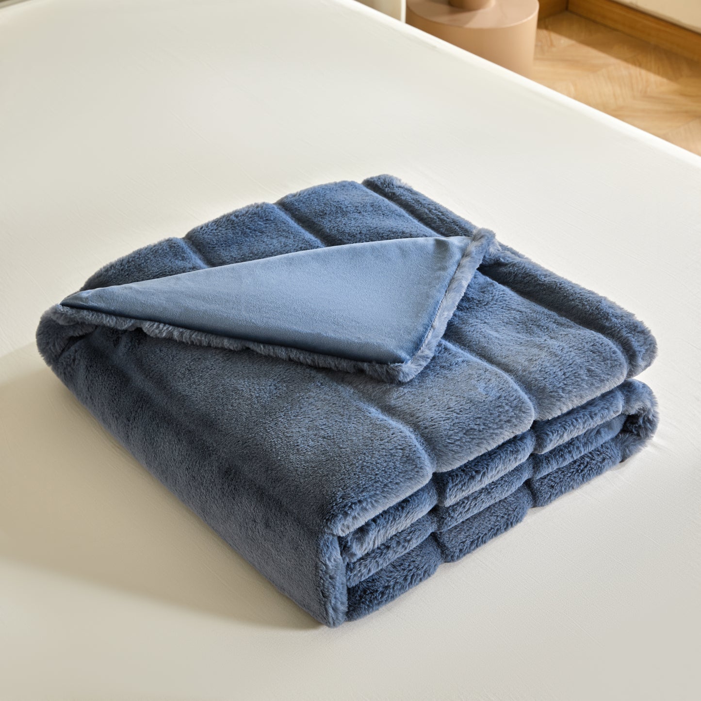 Rabbit fur blanket  100% polyester