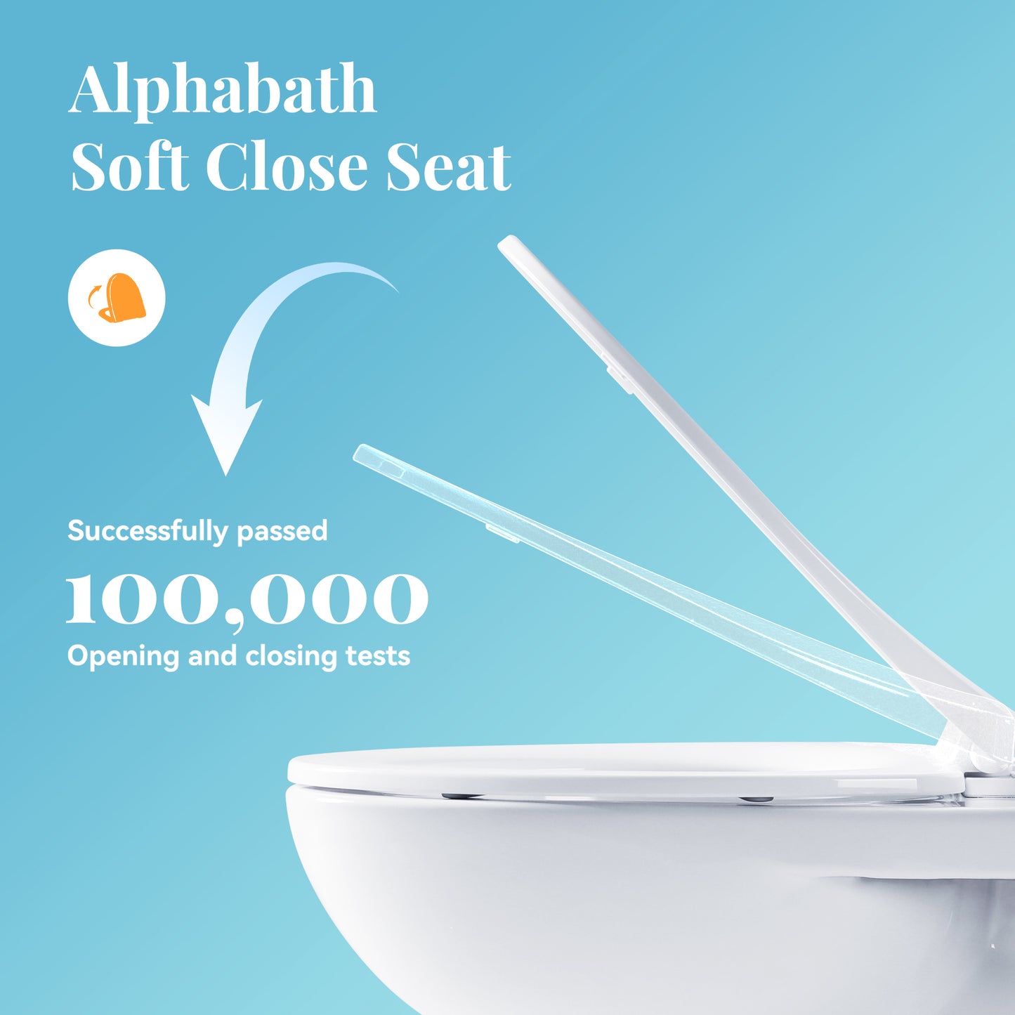 Captiva Designs Elongated Toilet with Comfortable ADA Height & Powerful Flush & Wider Trapway