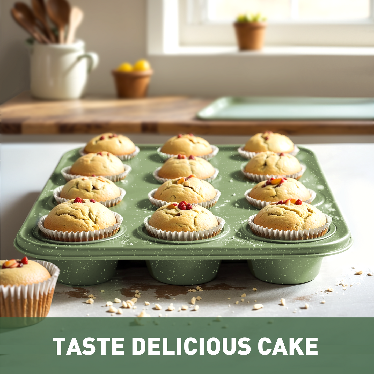 Captiva Designs Nonstick Granite Cookware and Bakeware Set with Heat-Resistant Bakelite Handle