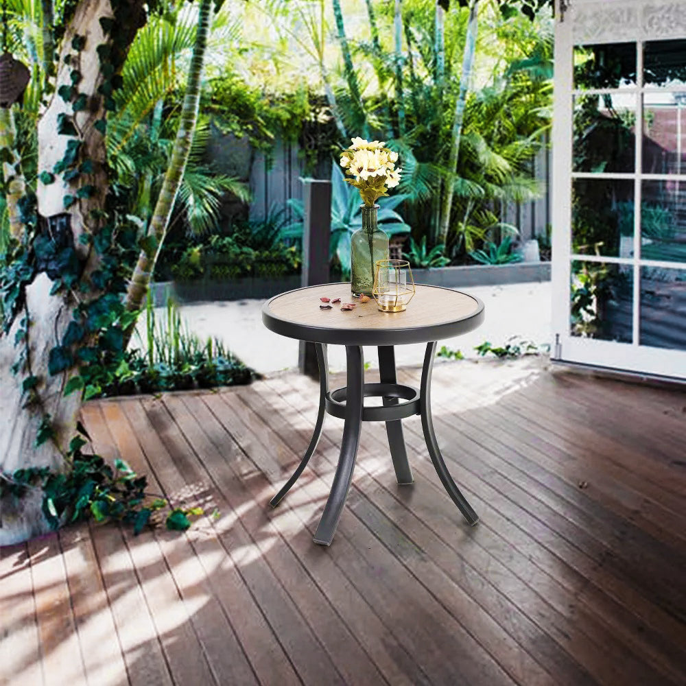 Captiva Designs 1pc Outdoor Patio Dining Table with Steel Frame