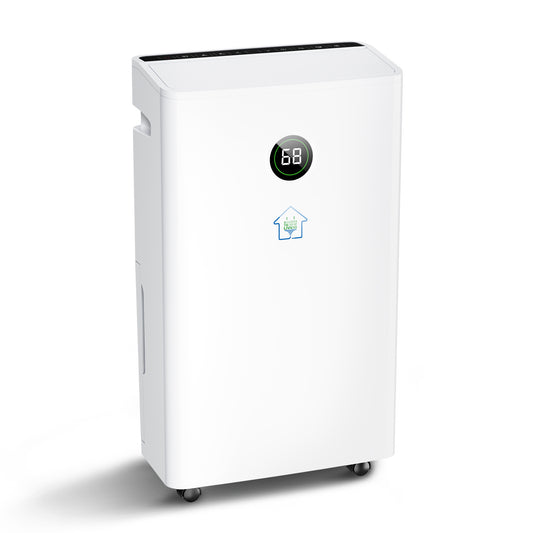 Captiva Designs High Efficiency Quiet Smart Dehumidifier with Auto & Manual Drainage & 3 Working Modes