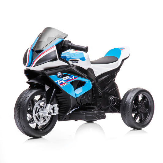 Captiva Designs 12V Kids Ride On Motorcycle, Licensed BMW Electric Motor Bike with 3 Wheels & Headlight & Music