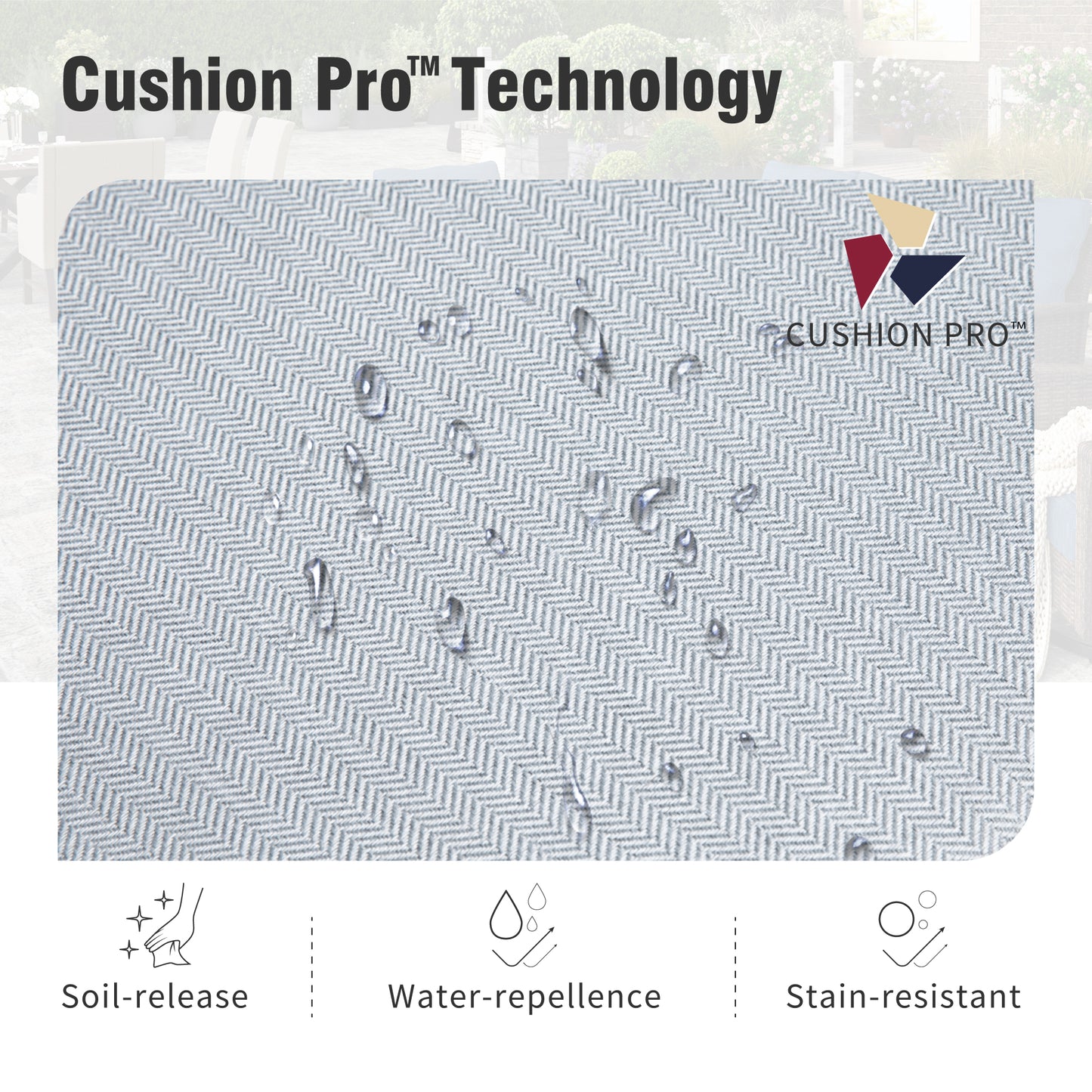 Captiva Designs Outdoor Patio Wicker Furniture Conversation Fire Pit Sets with Swivel Chairs with 5.5" Thick Cushions