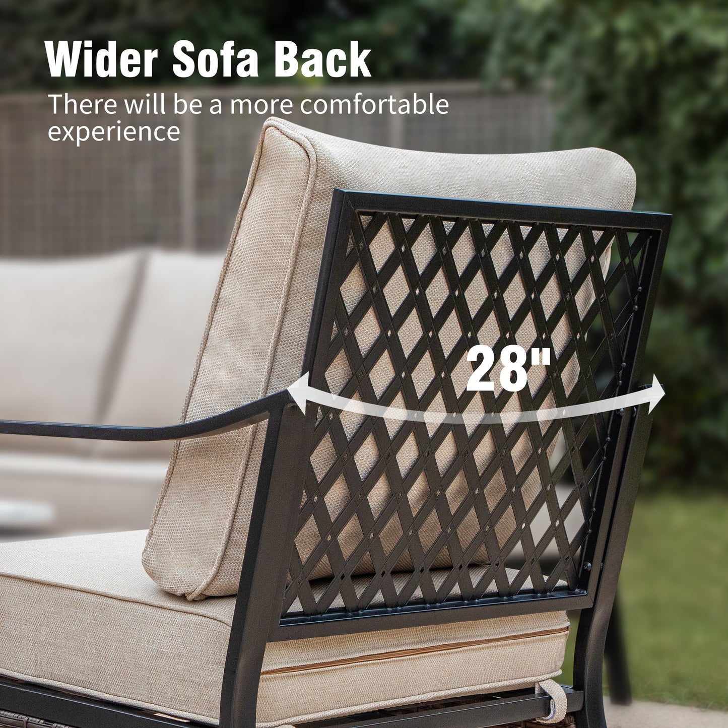 Captiva Designs 4 Piece All Weather Wicker Metal Patio Outdoor Furniture Conversation Fire pit Set for Backyard, Garden, Deck