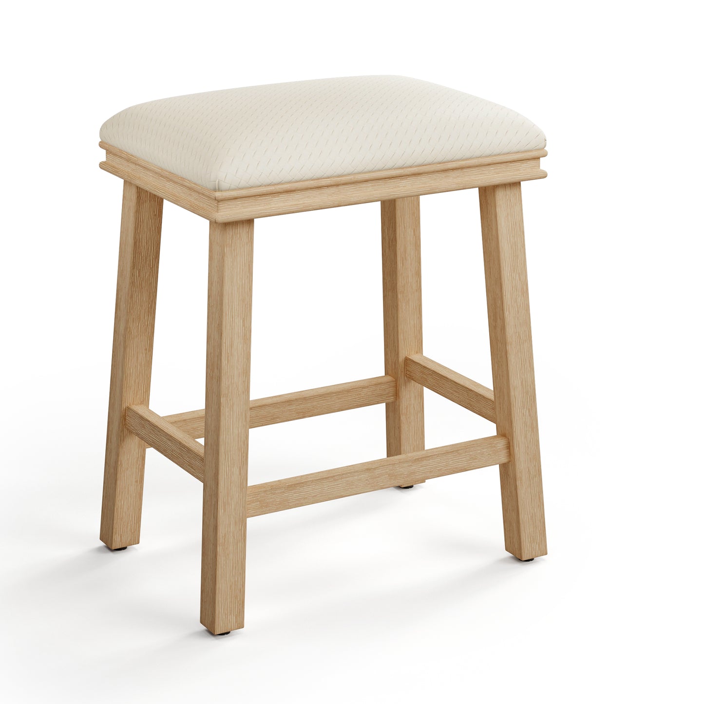 Captiva Designs 24 inch Counter Height Bar Stool with Padded Seat & Solid Wood Frame & Footrest