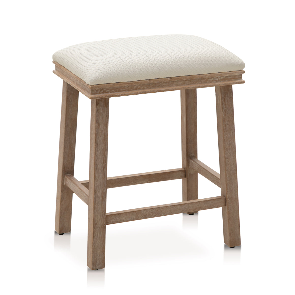 Captiva Designs 24 inch Counter Height Bar Stool with Padded Seat & Solid Wood Frame & Footrest