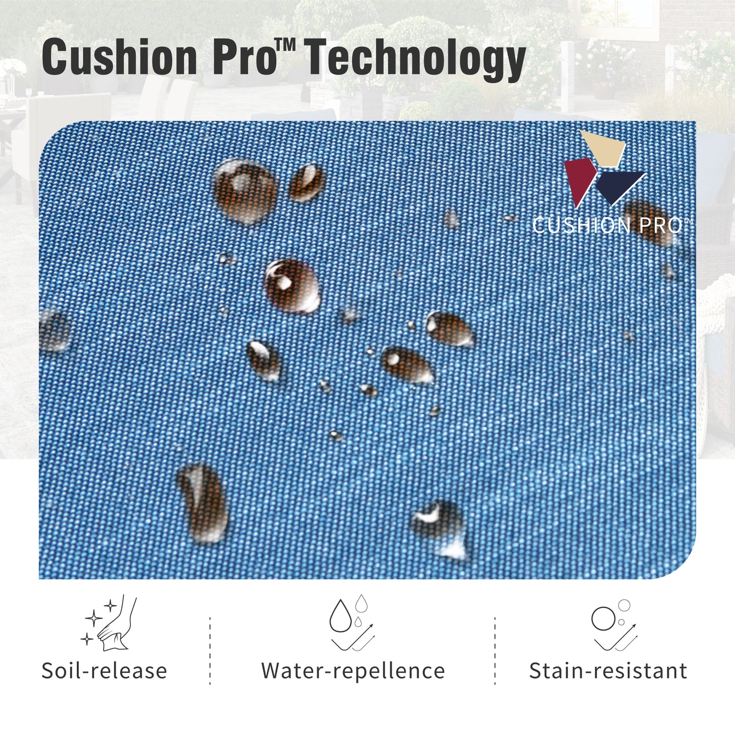 Captiva Designs Outdoor Patio Wicker Furniture Conversation Fire Pit Sets with Swivel Chairs with 5.5" Thick Cushions