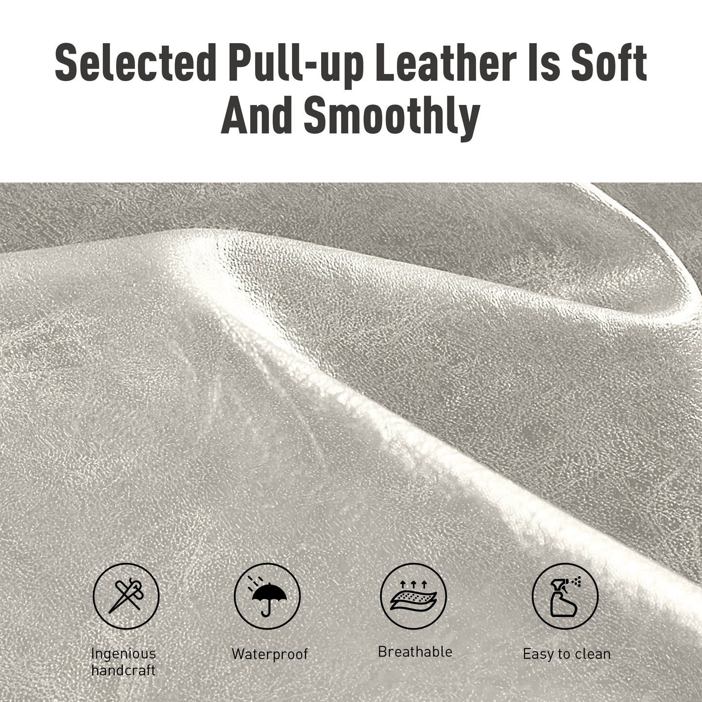 Captiva Designs 24 inch Height Bar Stool with Faux Leather & Padded Seat and Back & Sturdy Steel Frame