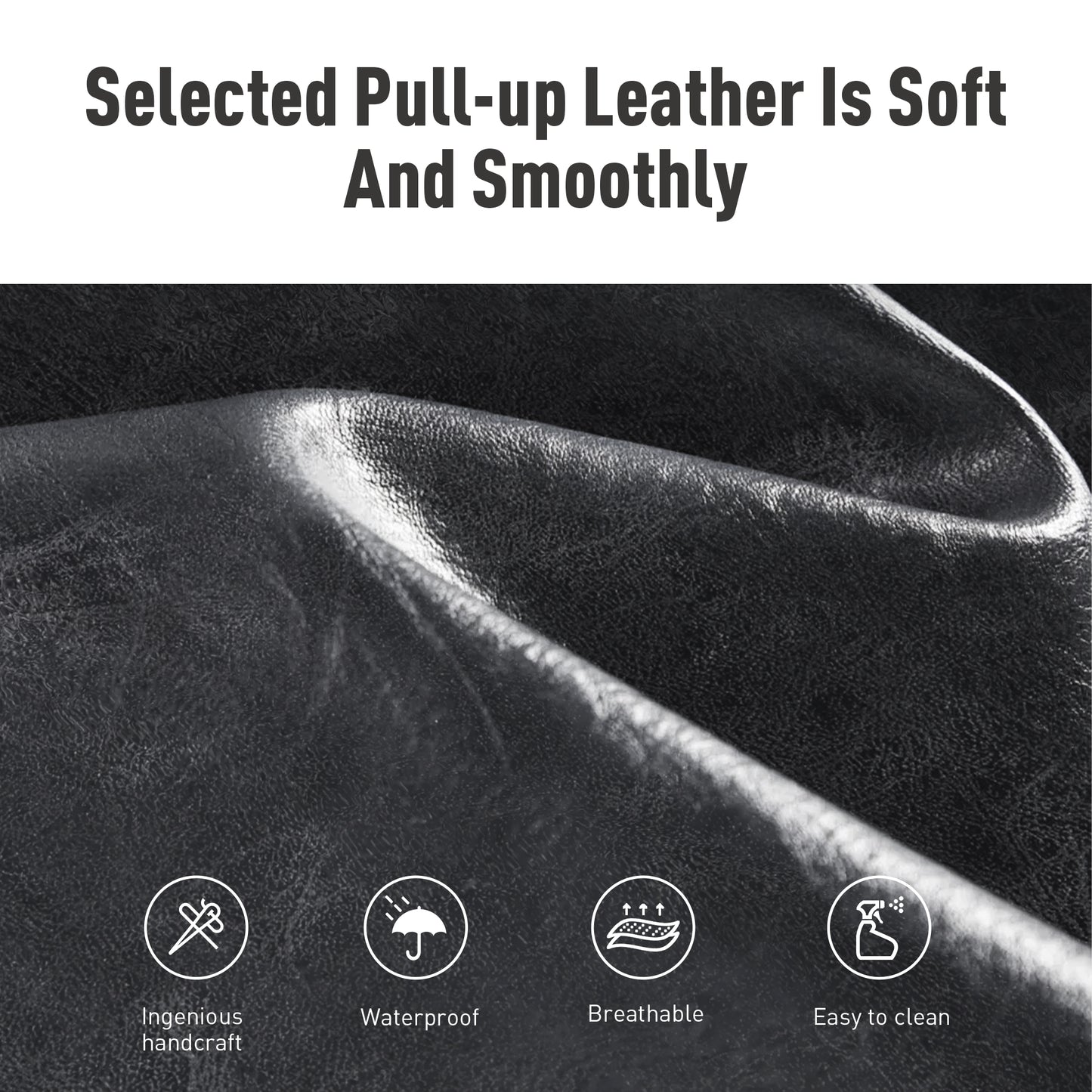 Captiva Designs 24 inch Counter Height Bar Stool with Faux Leather Cushion and Sturdy Metal Frame