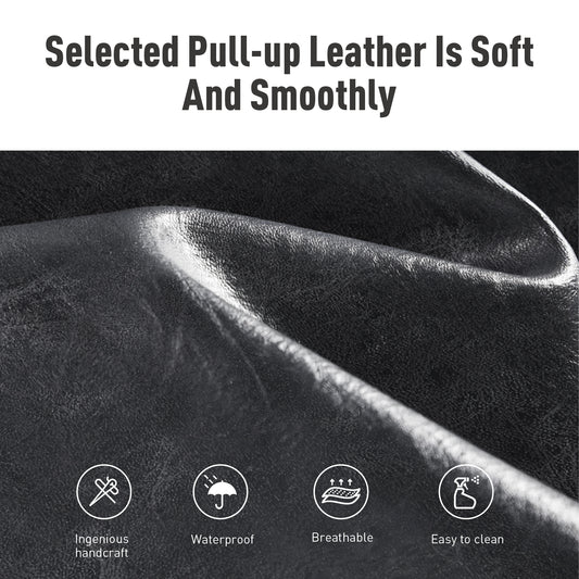 Captiva Designs 24 inch Counter Height Bar Stool with Faux Leather Cushion and Sturdy Metal Frame