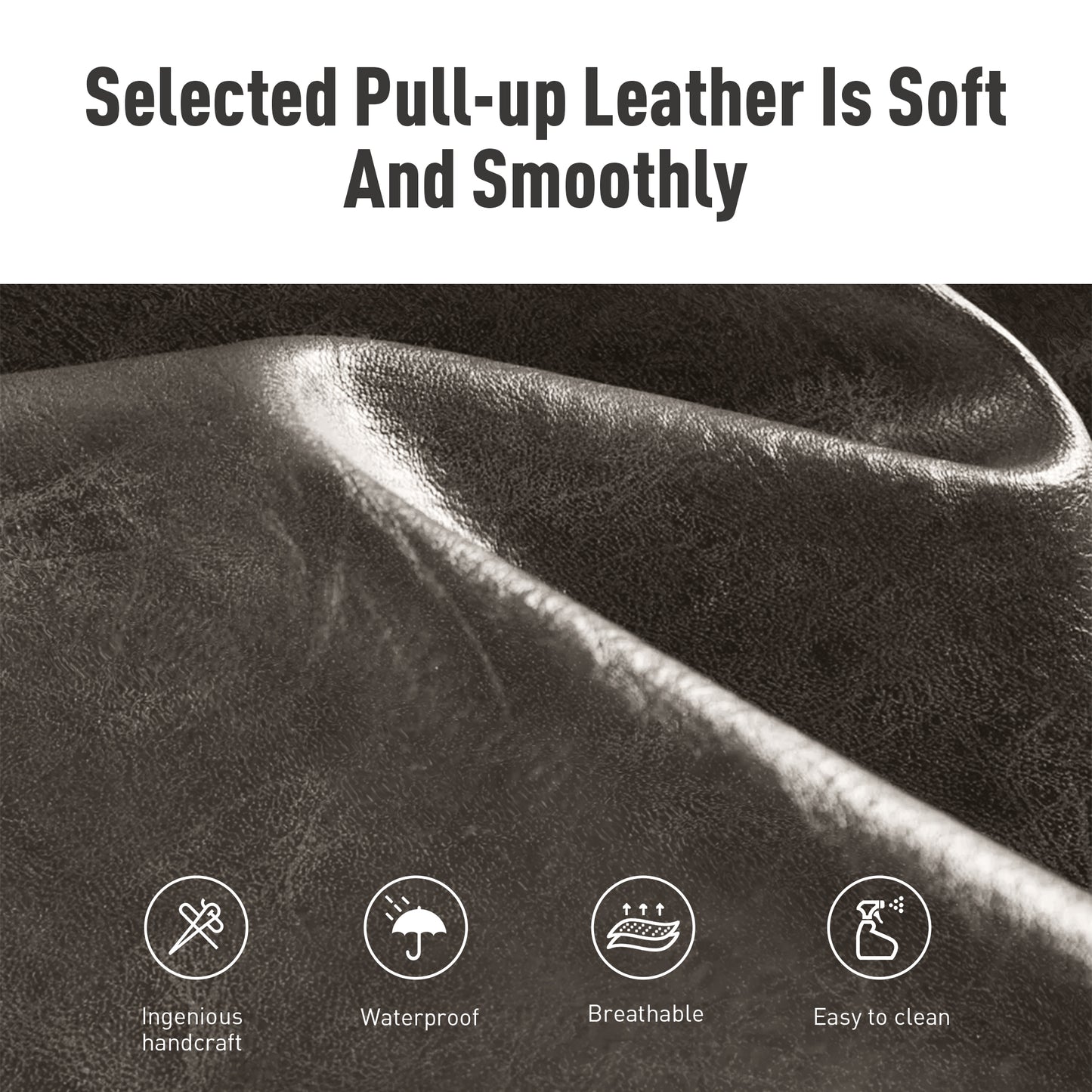 Captiva Designs 24 inch Height Bar Stool with Faux Leather & Padded Seat and Back & Sturdy Steel Frame