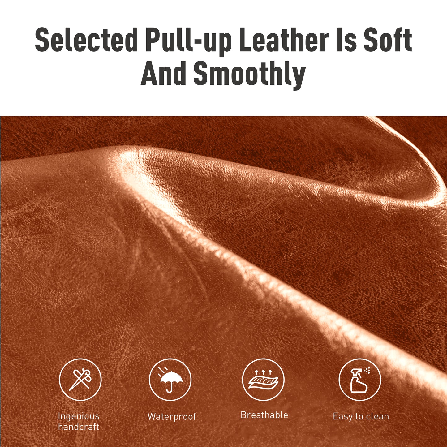 Captiva Designs 24 inch Height Bar Stool with Faux Leather & Padded Seat and Back & Sturdy Steel Frame