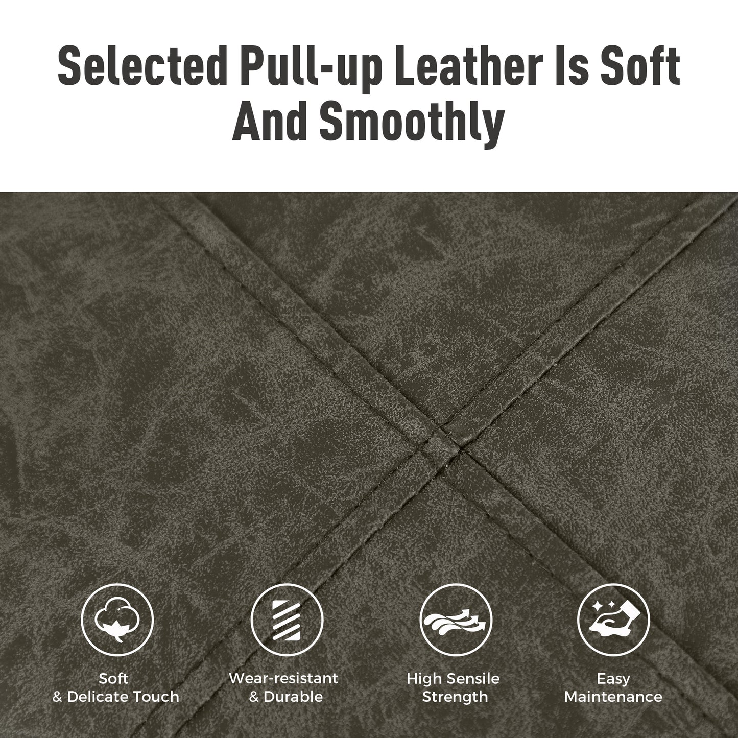 Captiva Designs 24 inch Counter Height Bar Stool with Padded Seat & Solid Wood Frame & Footrest