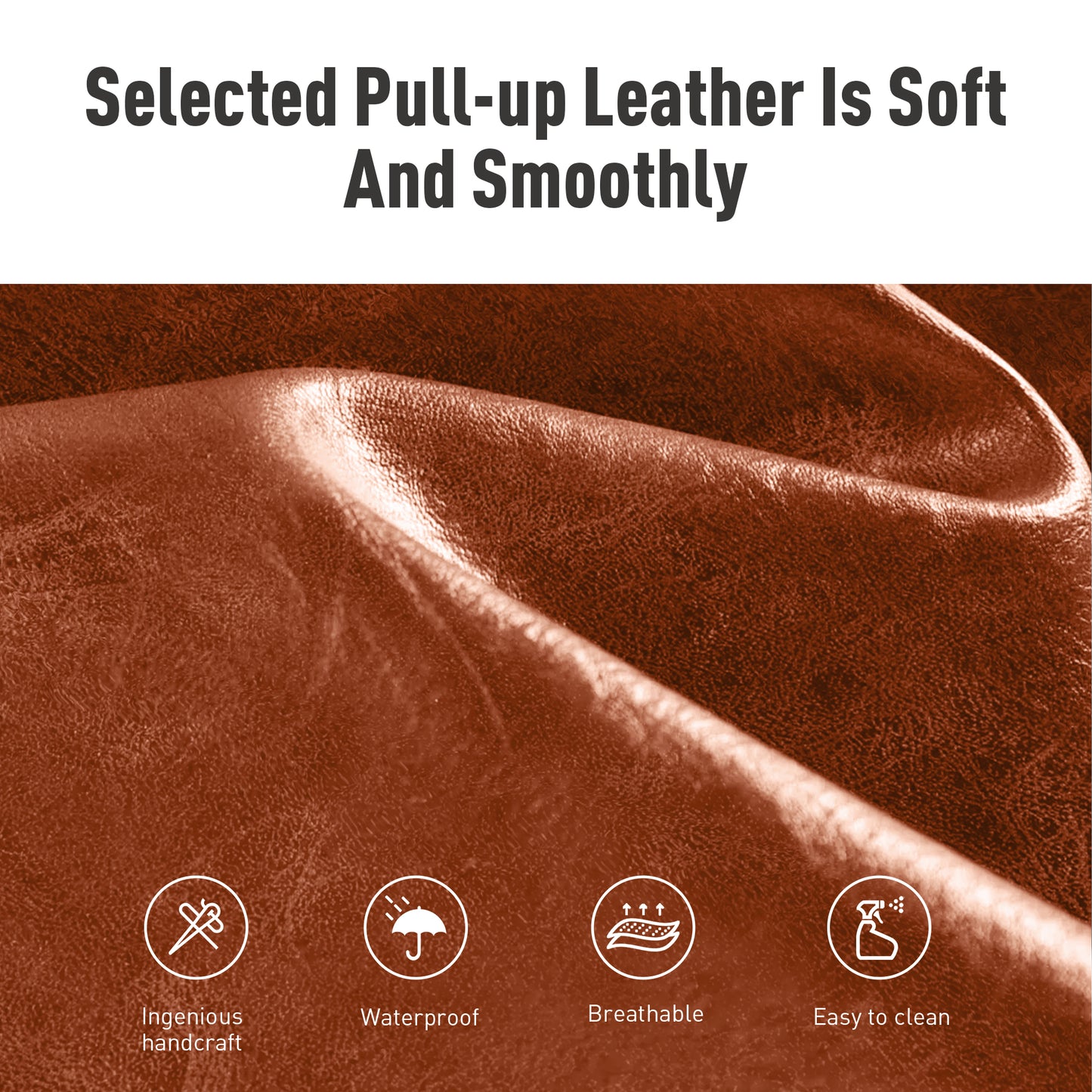 Captiva Designs 24 inch Counter Height Bar Stool with Faux Leather Cushion and Sturdy Metal Frame