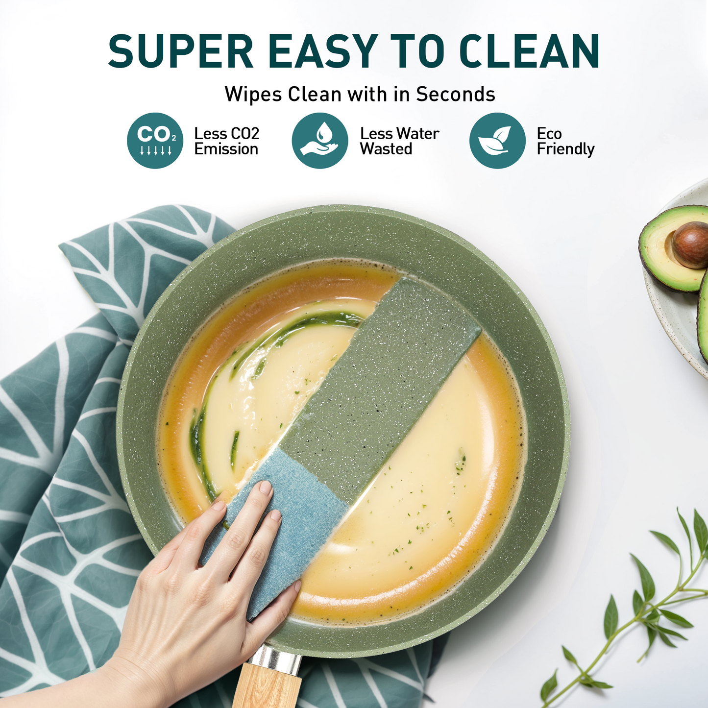 Captiva Designs 12 Pieces Nonstick Granite Cookware Set with Heat-Resistant Bakelite Handle