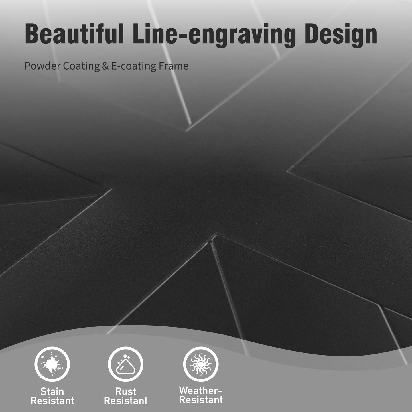 Captiva Designs 5pc Outdoor Patio Steel Bar Table & Sling High Bar Swivel Stools