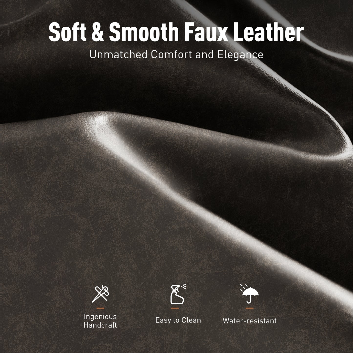 Captiva Designs 30 inch Swivel Bar Stools with Faux Leather Upholstered Seat & Rubberwood Frame & Wrap-Around Footrest