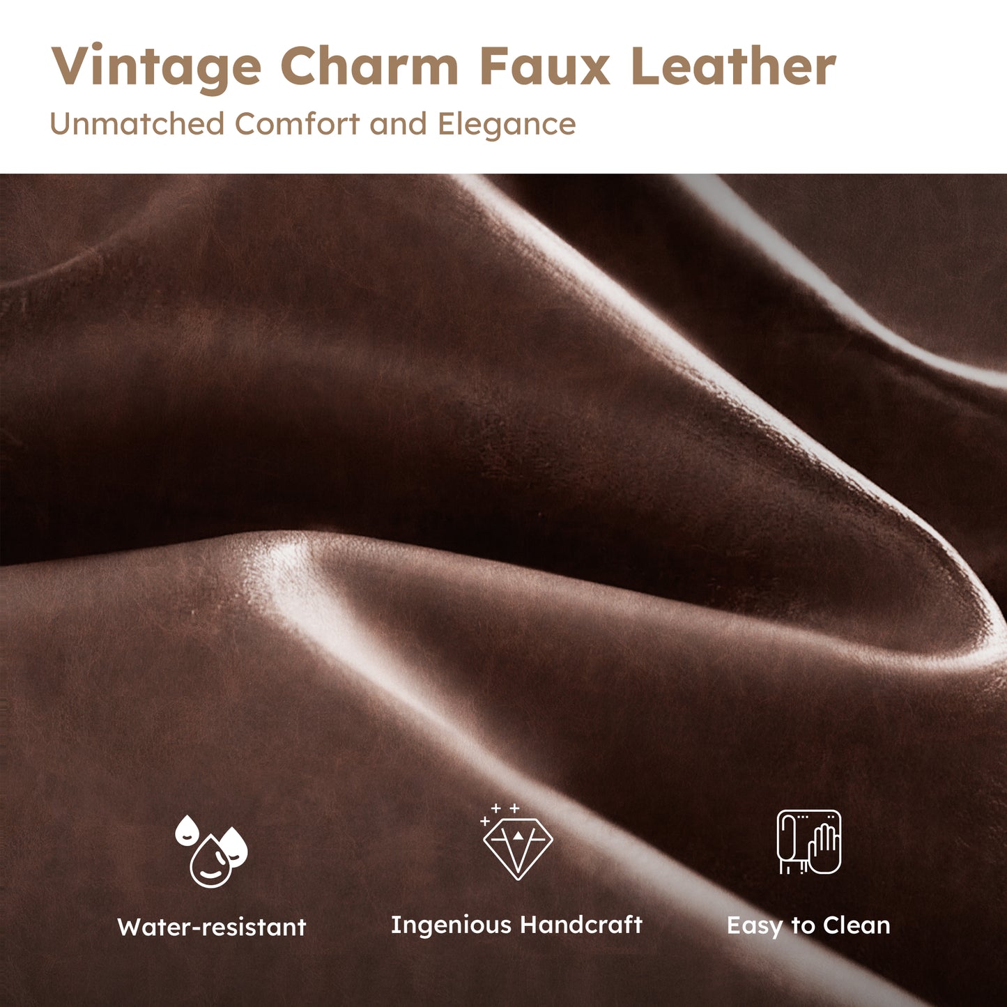 Captiva Designs Counter & Bar Height Swivel Bar Stools with Faux Leather Upholstered Seat & Rubberwood Frame & Wrap-Around Footrest