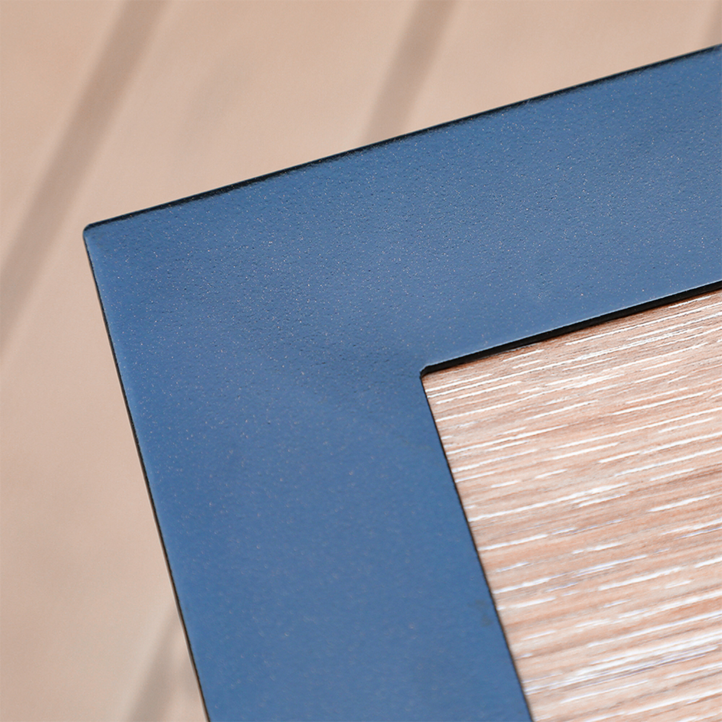 Captiva Designs 1pc Outdoor Patio Dining Steel Frame Table with Umbrella Hole for 4