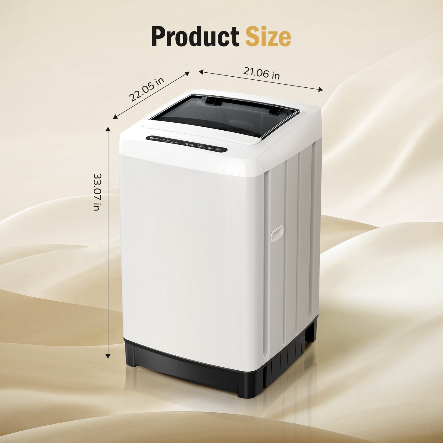 Captiva Designs Automatic Portable Washing Machine 360° Waterfull Deep Clean with Customizable Washing Modes