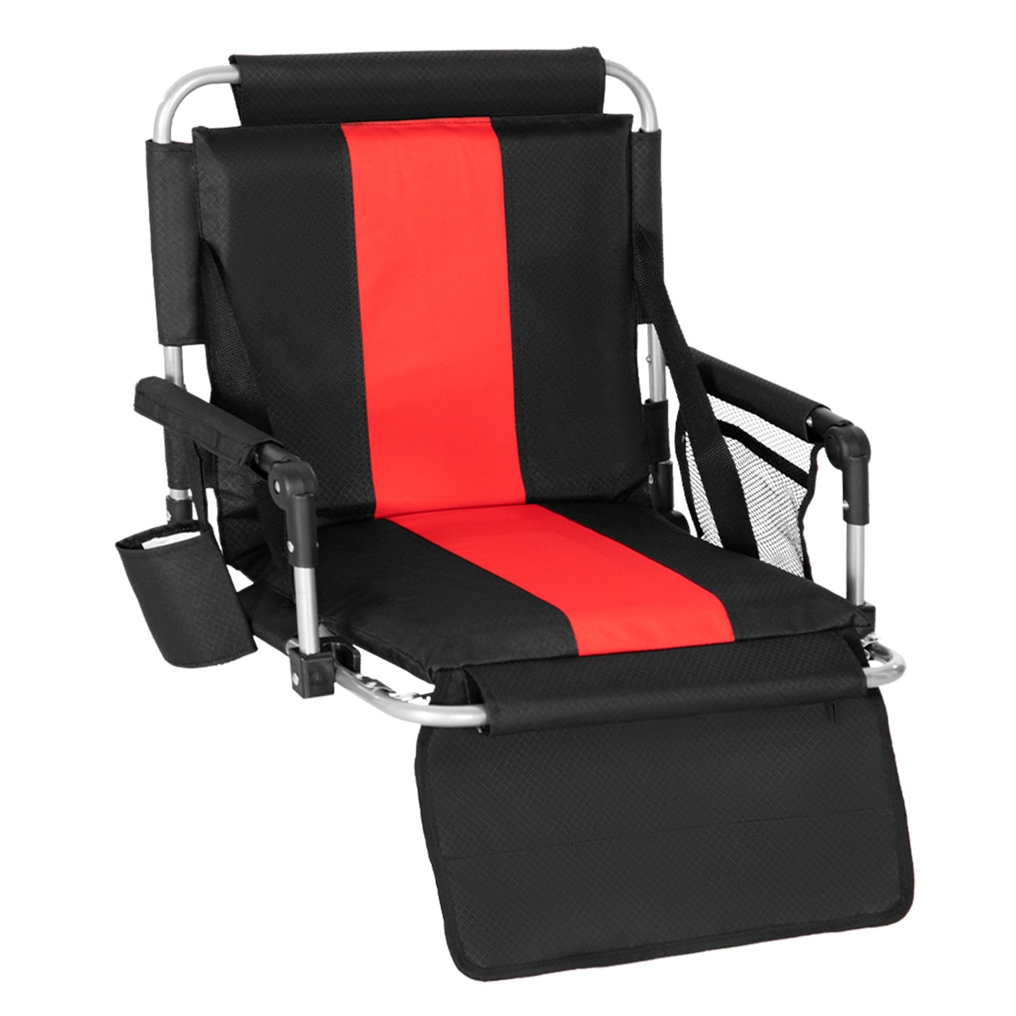 Captiva Designs Stadium Seat Chair for Bleachers with Back & Armrests, Portable Folding Chair, Lightweight Steel Frame, 225 lb Capacity