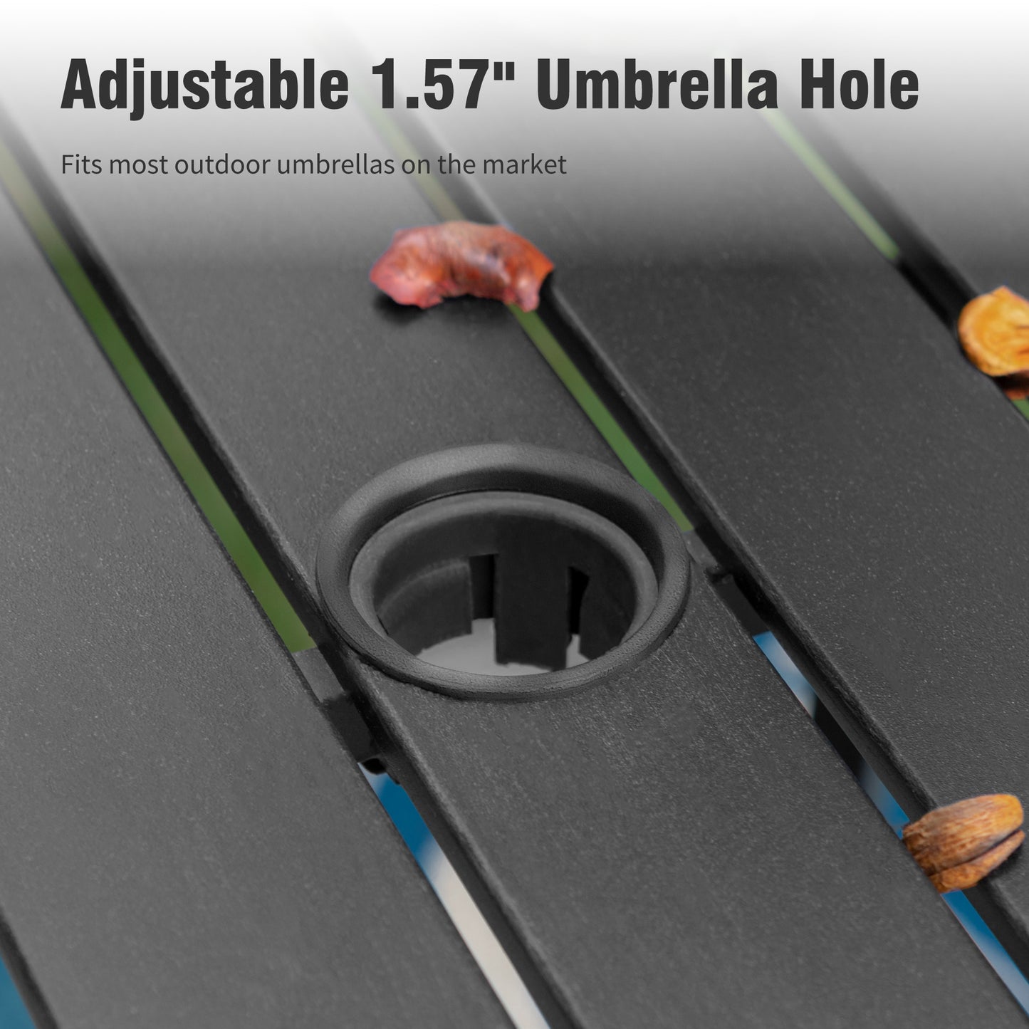 Captiva Designs 5pc Outdoor Patio Steel Bar Table & Sling High Bar Swivel Stools