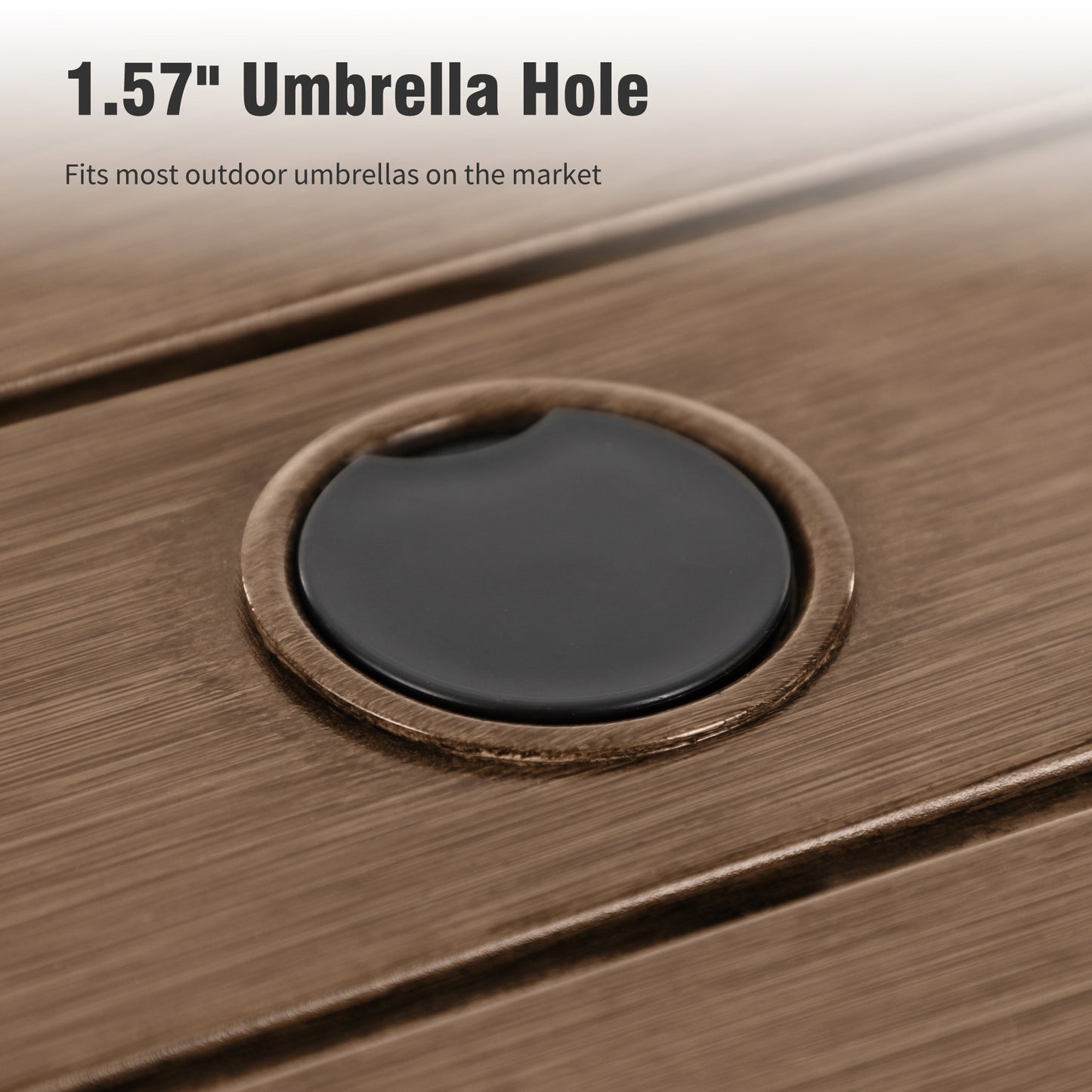 Captiva Designs 5pc Outdoor Patio Steel Bar Table & Sling High Bar Swivel Stools