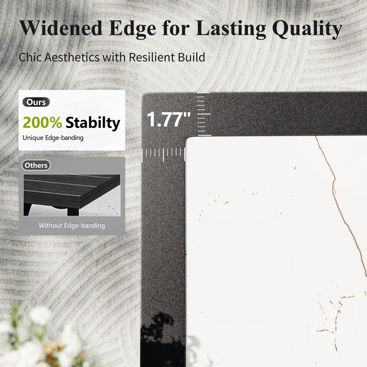 Captiva Designs Patio Dining Set with Steel Table & Quick-dry Sling