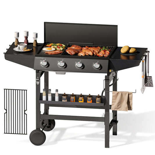 Garden GROTTO 3-in-1 All-in-One Propane Grill, 482 Sq. In. Cooking Area