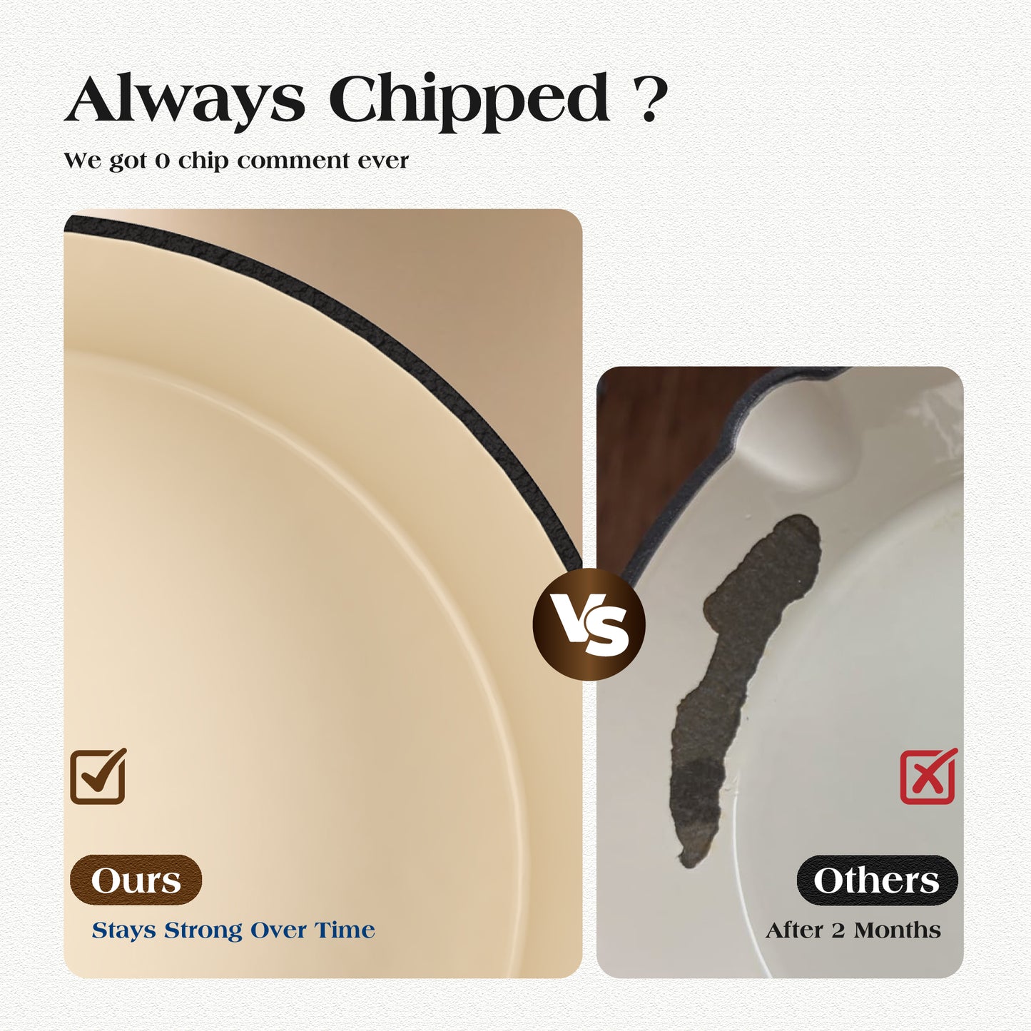 Captiva Designs Enameled Rust Resistance Cast Iron Cookware Set