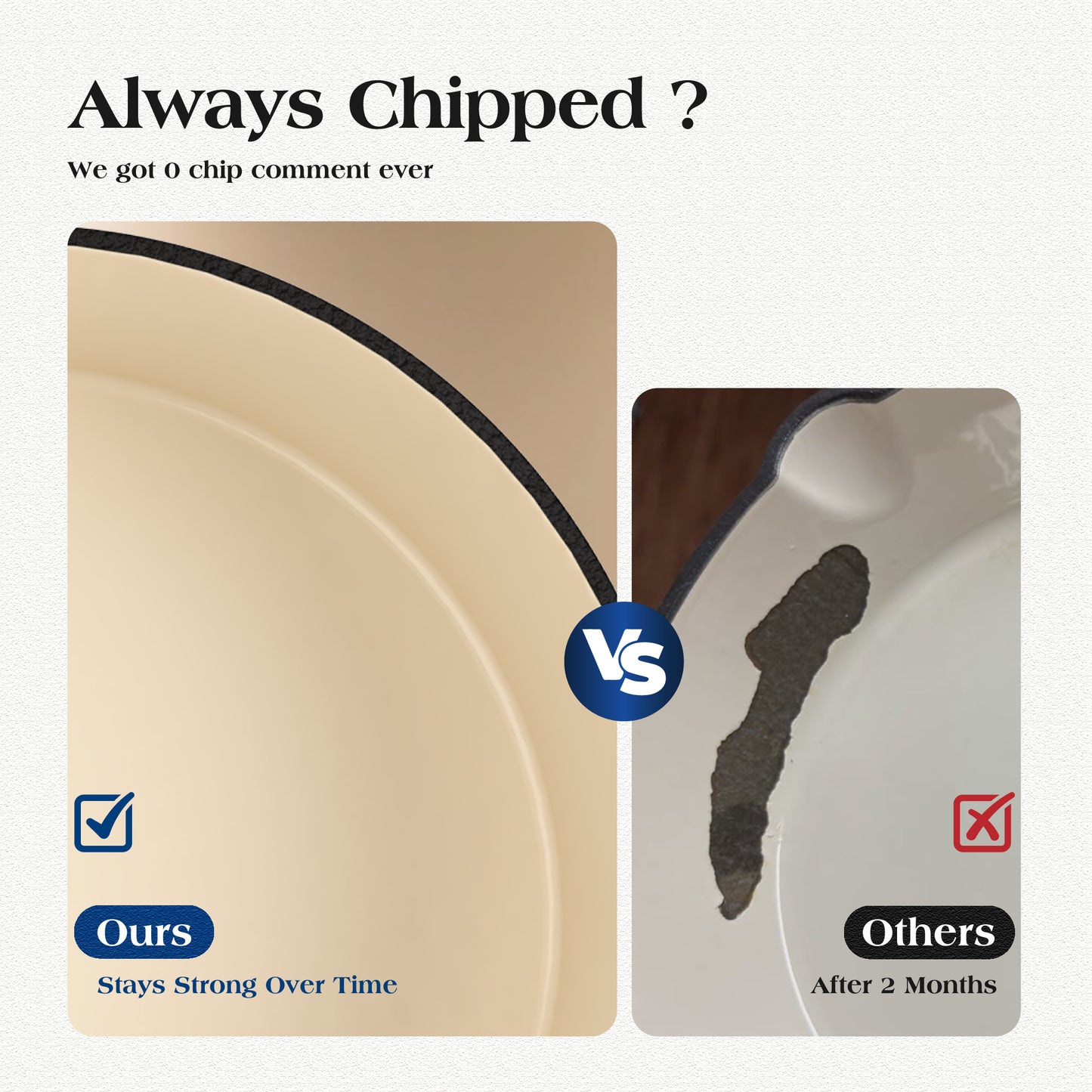 Captiva Designs Enameled Rust Resistance Cast Iron Cookware Set