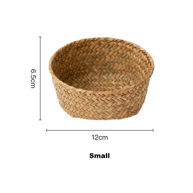 PHIVILLA Natural Grass-woven Storage basket