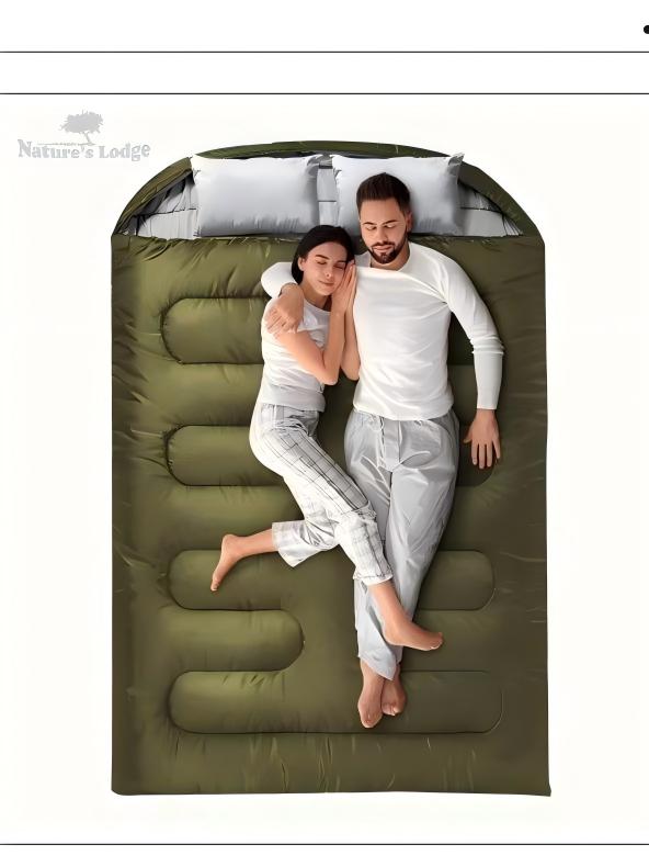 NATURE'S LODGE Double Camping Sleeping Bag