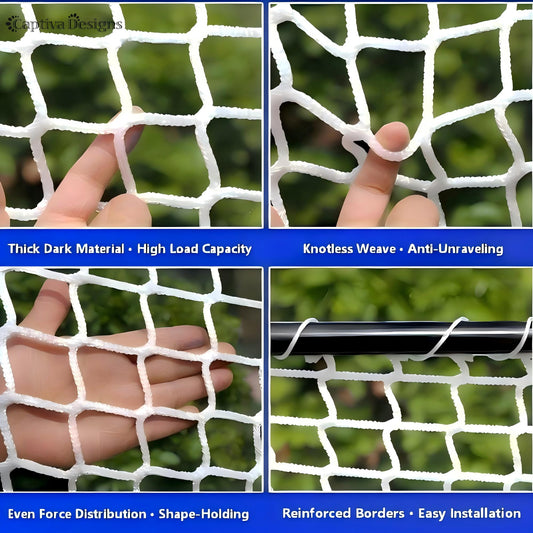 CAPTIVA DESIGNS Heavy-Duty Nylon Stadium Netting