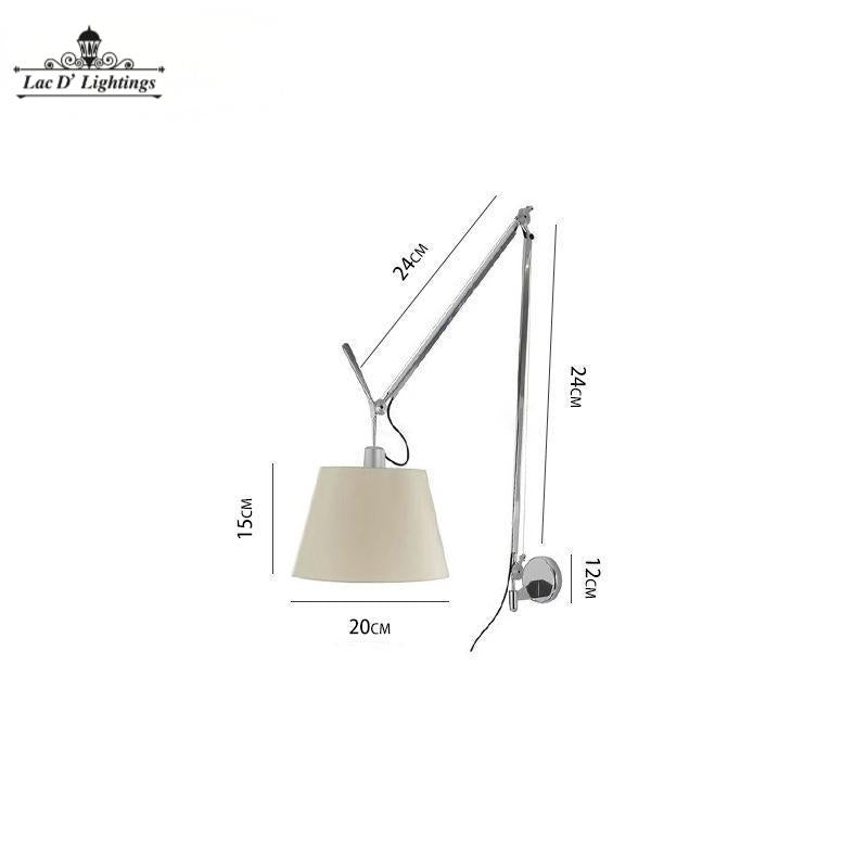 Lac D' Lightings Mechanical living room swing arm floor lamp, Bedroom Wall Lamp, eye-protection desk lamp