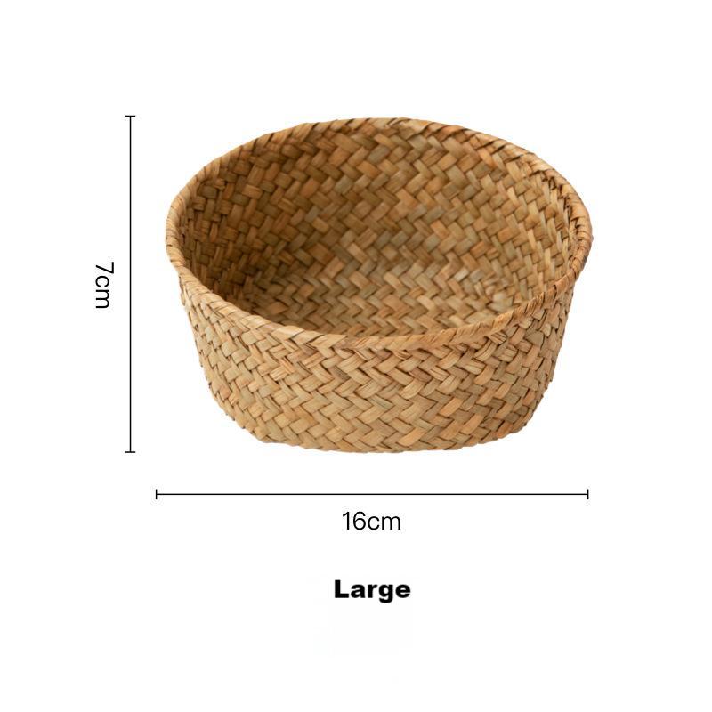 PHIVILLA Natural Grass-woven Storage basket