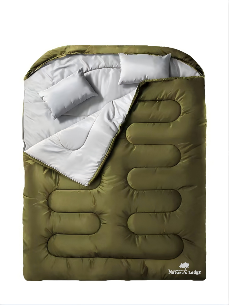 NATURE'S LODGE Double Camping Sleeping Bag