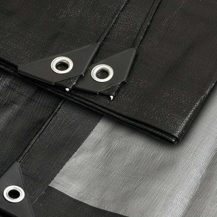 NATURE'S LODGE Black Silver 220PE Tarpaulin