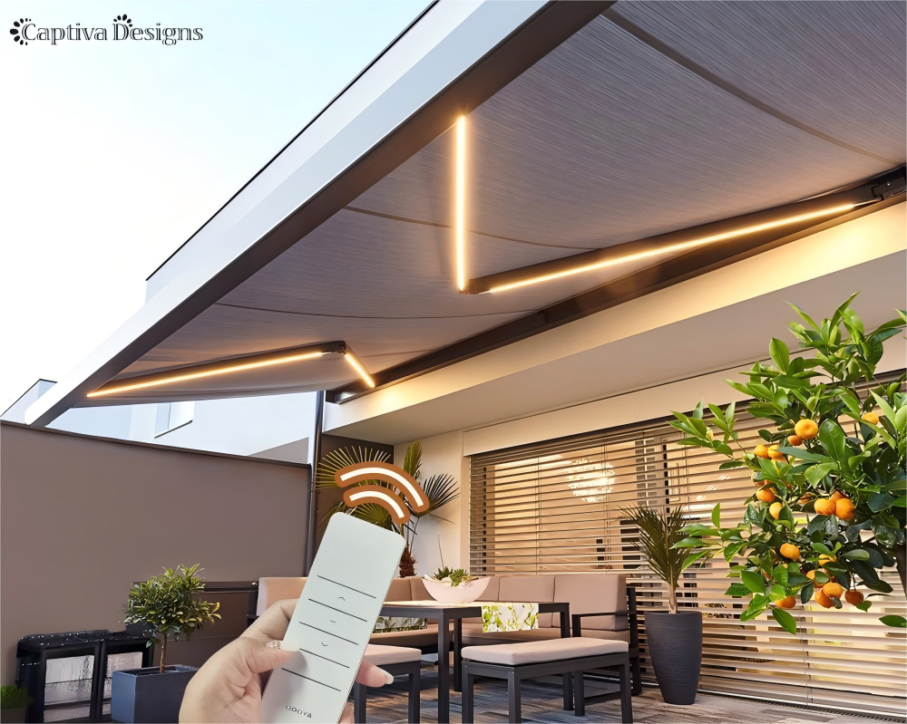 Captiva Designs Electric Retractable Awning
