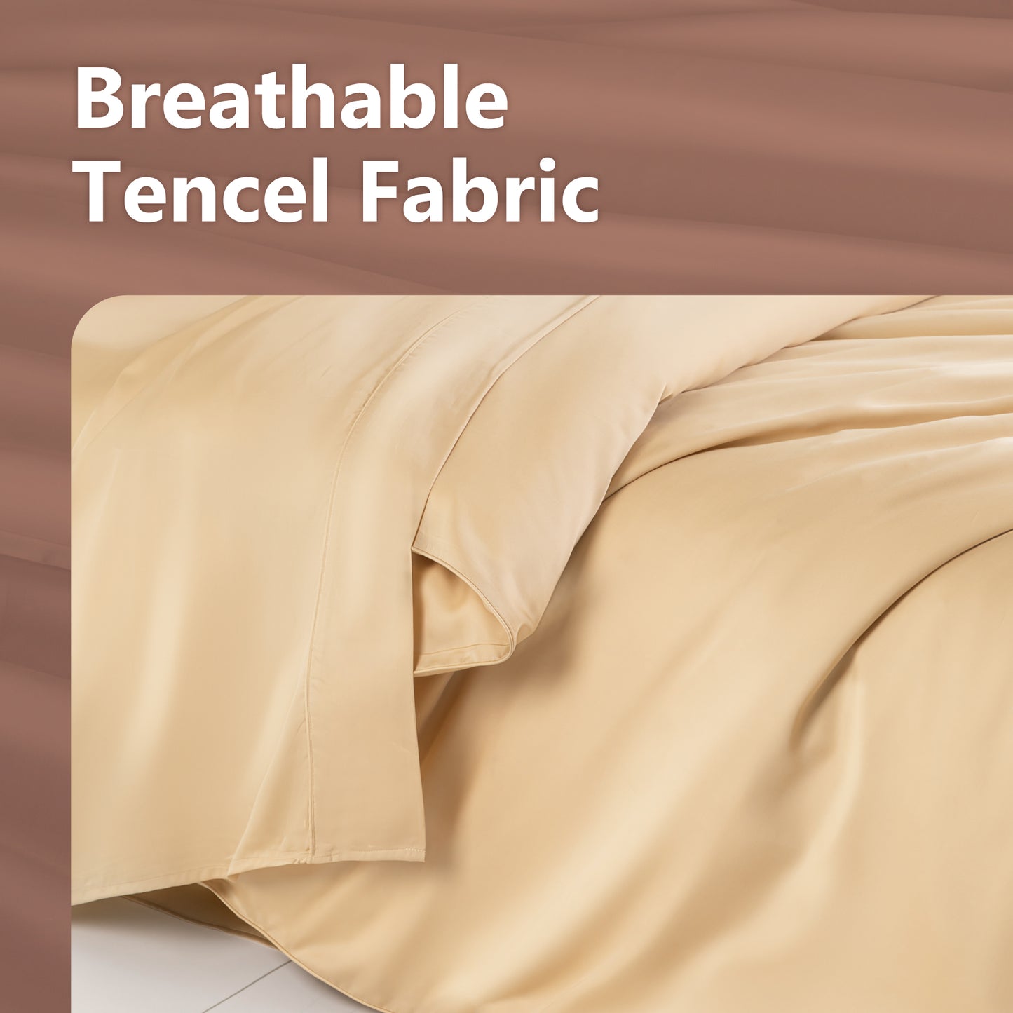 Captiva Designs Luxury Tencel Lyocell Duvet Cover Set, Queen/King, Silky Soft, Cooling & Breathable 3-Piece Bedding