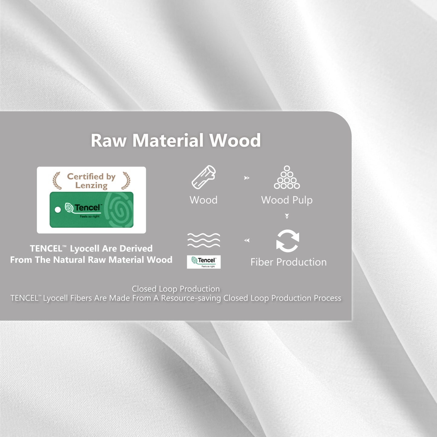 Captiva Designs Luxury Tencel Lyocell Duvet Cover Set, Queen/King, Silky Soft, Cooling & Breathable 3-Piece Bedding