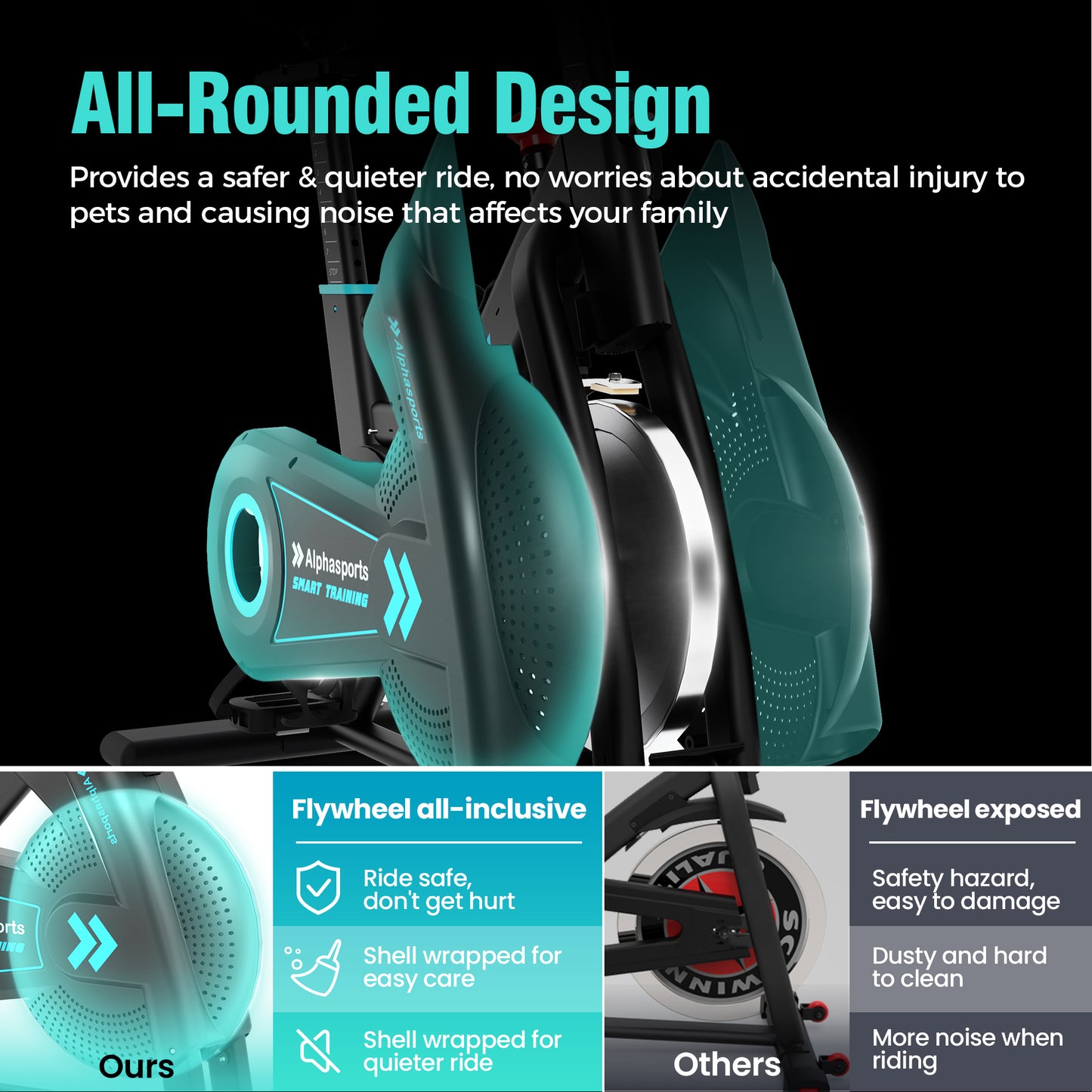 Captiva Designs Magnetic Exercise Bike with Belt Drive & App Connectivity, Adjustable Saddle & Multiple Resistance Levels