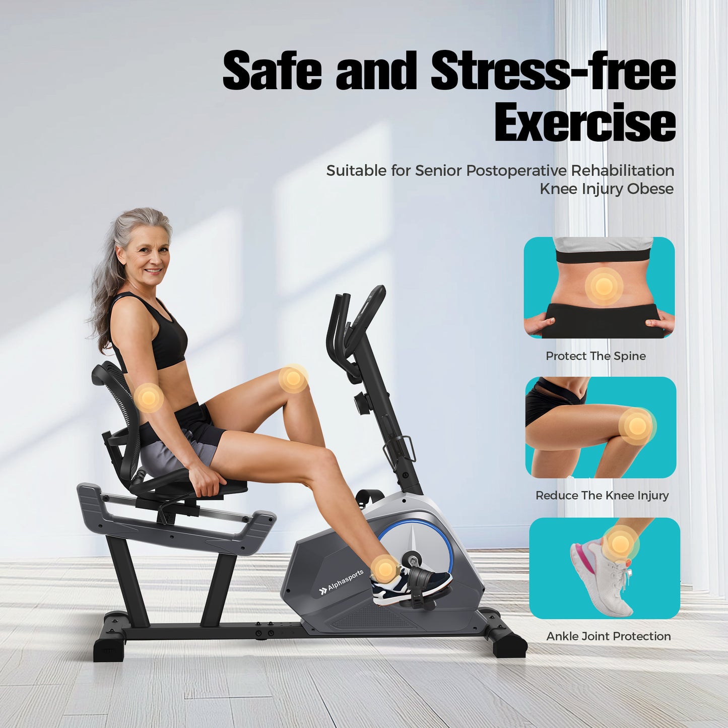 Captiva Designs Magnetic Exercise Bike with Belt Drive & App Connectivity, Adjustable Saddle & Multiple Resistance Levels