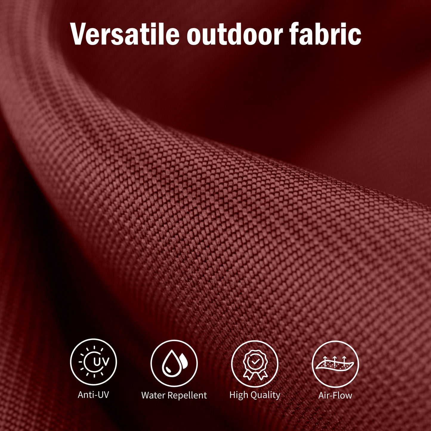 Captiva Designs 9'x15' Rectangular Outdoor Market Umbrella with Crank Handle